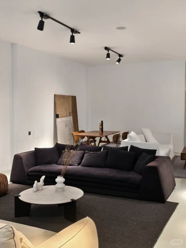 Rock Black Linen Sofa shown in DIO SPACE archive image 1