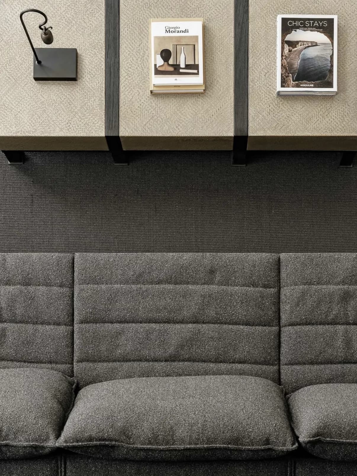 Close view of the Fangyin back cushions