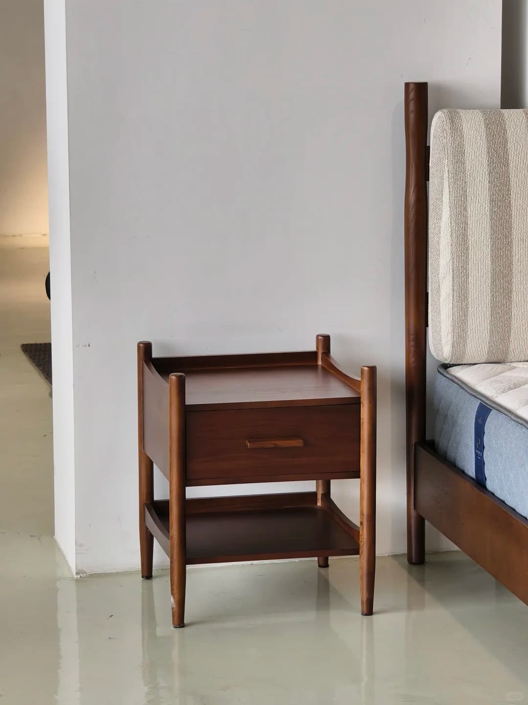 Vivian bedside cabinet in a bedroom